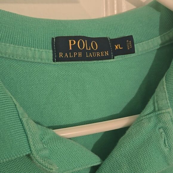Polo by Ralph Lauren Green Classic Polo Shirt large pony - Picture 2 of 4